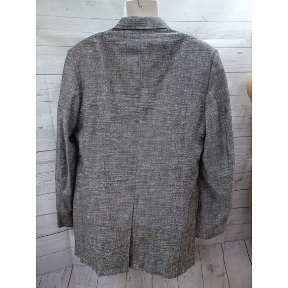 The Mens Store Mens Gray Blazer Jacket Sports Coat 42 XT Linen Blend - Picture 4 of 8